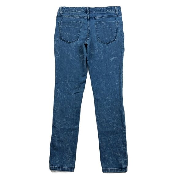 Mossimo Mid Rise Skinny Jeans Destroyed Fleck Size 6/28 - Picture 4 of 7